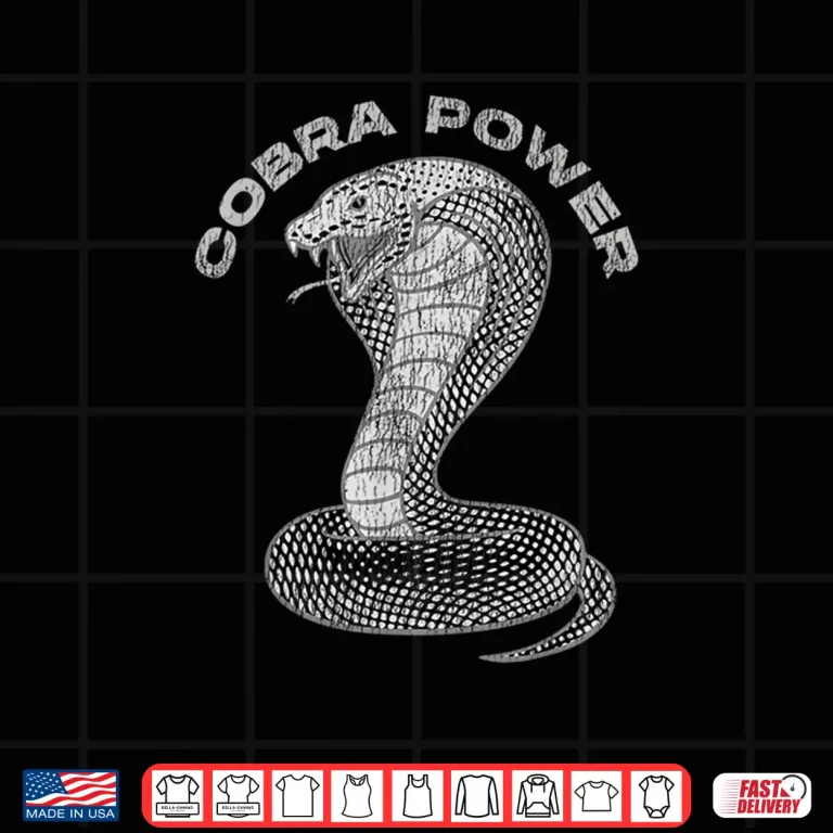 Design King Cobra Power Snake Muscle Car Karate Vintage Distressed Shirt