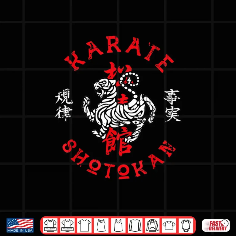 Design Retro Shotokan Karate Professional Fan Gift Vintage Shirt
