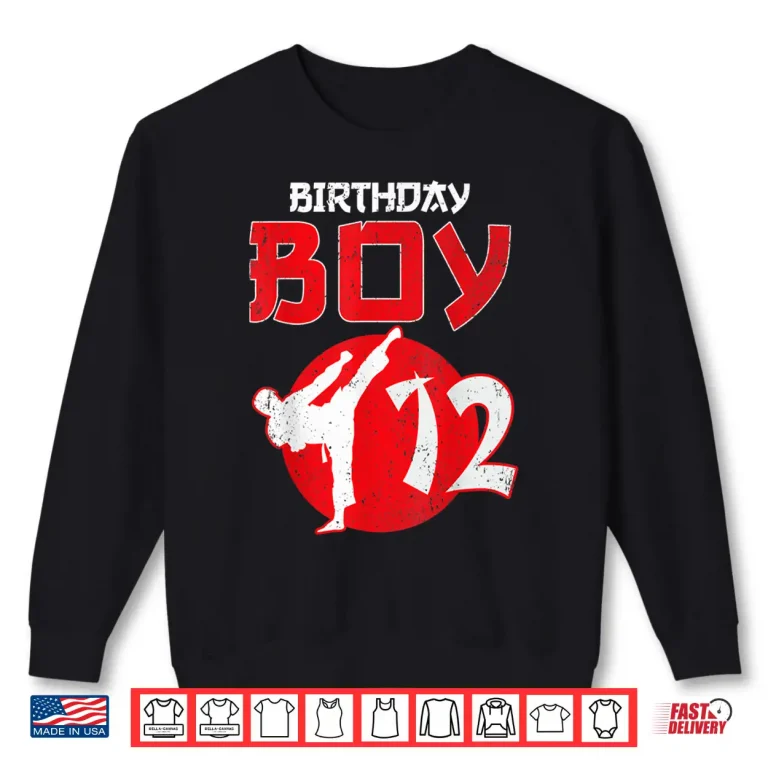 Sweatshirt Twelfth Birthday Karate Taekwondo Youth Martial Arts Shirt