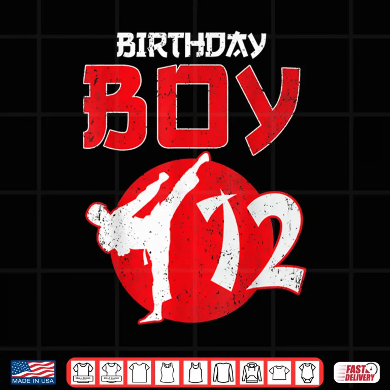 Design Twelfth Birthday Karate Taekwondo Youth Martial Arts Shirt