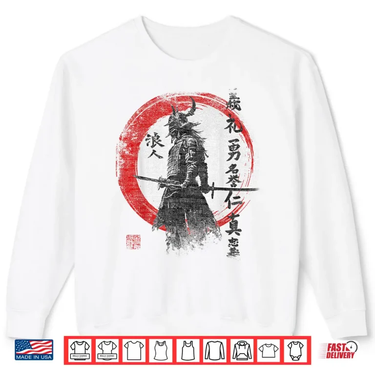 Sweatshirt Bushido Symbol Dojo Samurai Code Kyokushin Karate Retro Vintage Shirt
