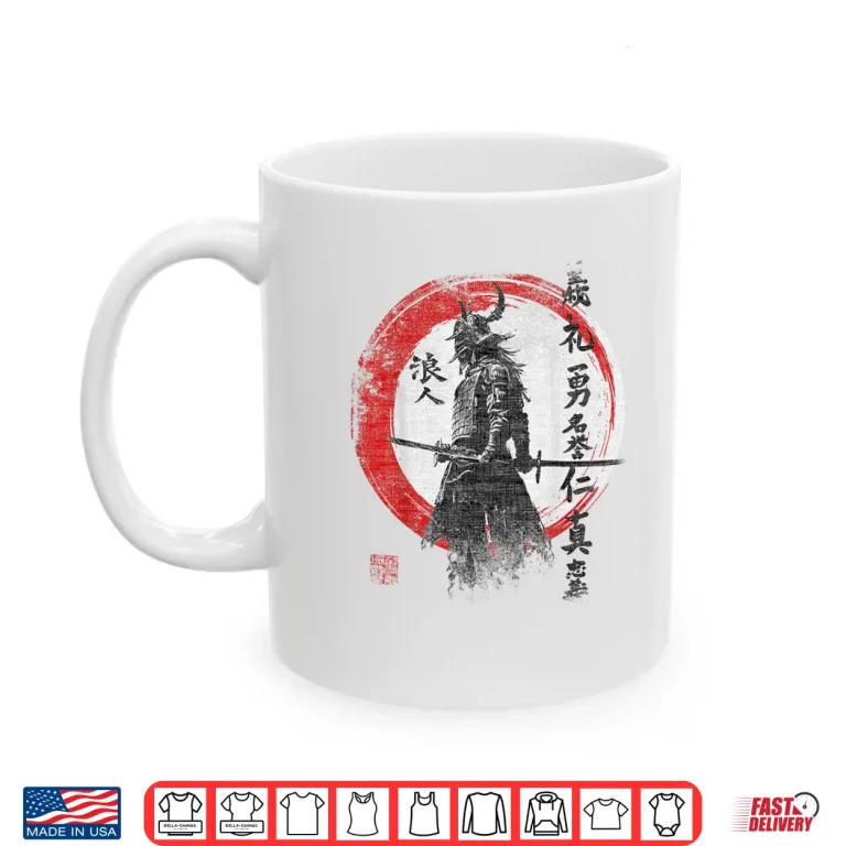 Mug Bushido Symbol Dojo Samurai Code Kyokushin Karate Retro Vintage Shirt