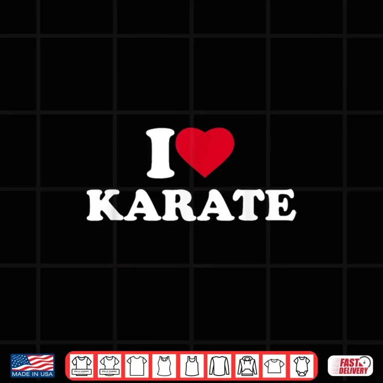 Design I Love Heart Lover Instructor Karate Professional Aesthetic Shirt