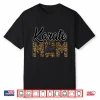 Leopard Print Karate Mom Parent Identity Mother Day Humor Shirt