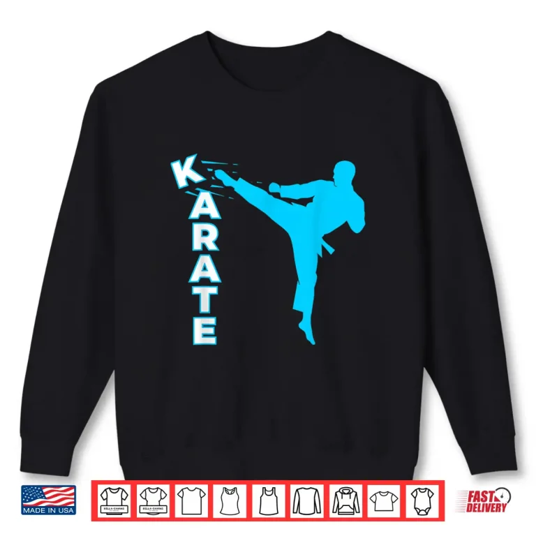 Sweatshirt Kick Design Karate Martial Arts Youth Professional Shirt