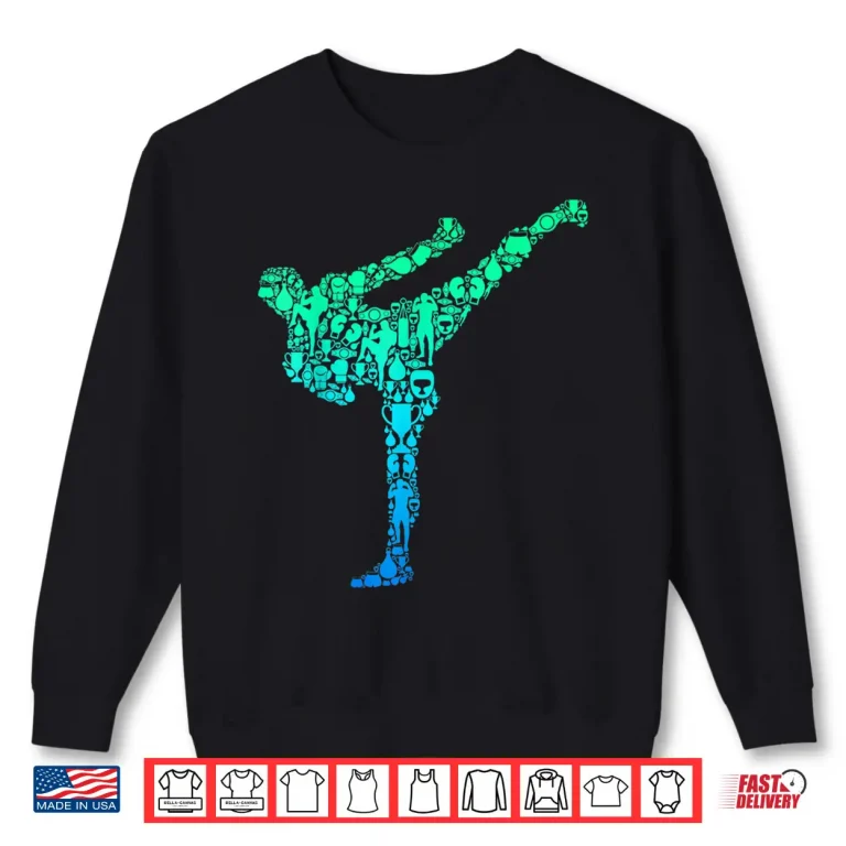 Sweatshirt Kickboxer Professional Kickboxing Karate Youth Modern Graphic Shirt