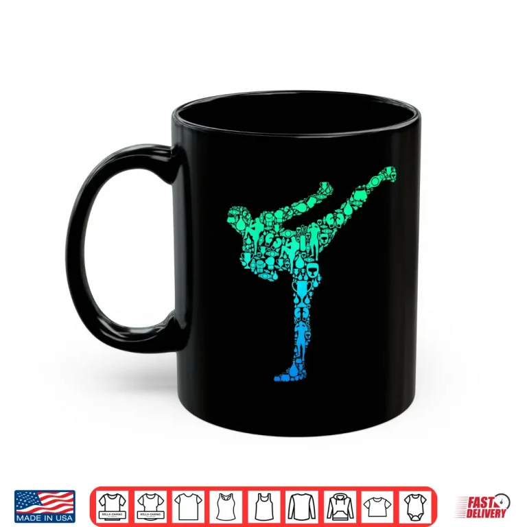 Mug Kickboxer Professional Kickboxing Karate Youth Modern Graphic Shirt
