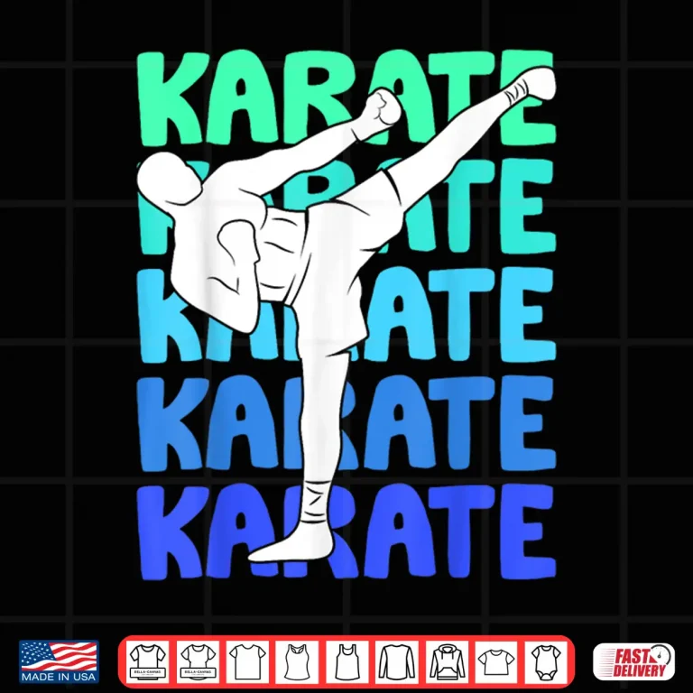 Design Professional Aesthetic Karate Youth Modern Graphic Apparel Shirt