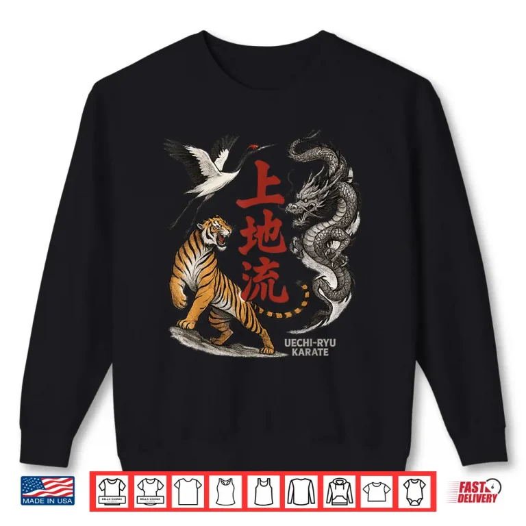 Sweatshirt Professional Athletic Uechi Ryu Karate Modern Graphic Apparel Shirt