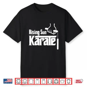 Rising Sun Nunchuck Karate Professional Athletic Graphic Shirt