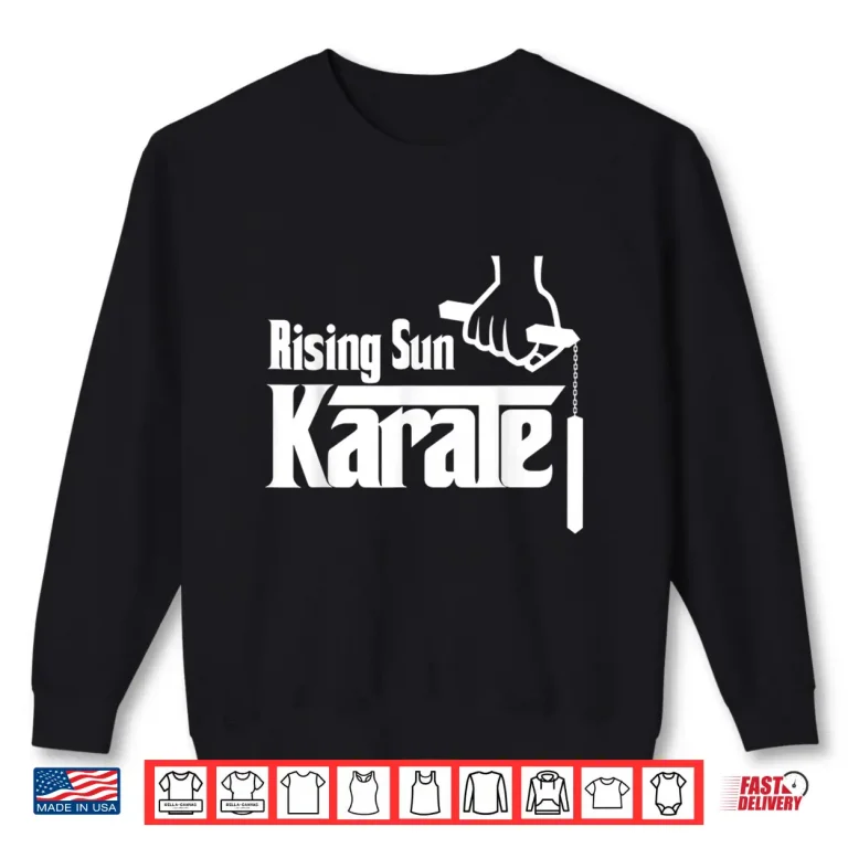 Sweatshirt Rising Sun Nunchuck Karate Professional Athletic Graphic Shirt