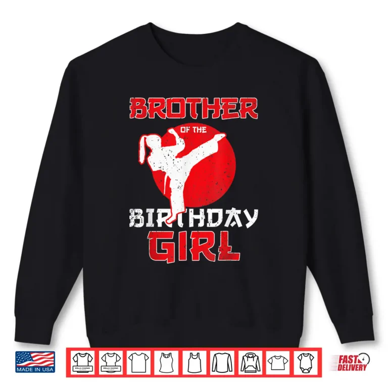 Sweatshirt Sibling Of The Birthday Karate Taekwondo Youth Martial Arts Shirt
