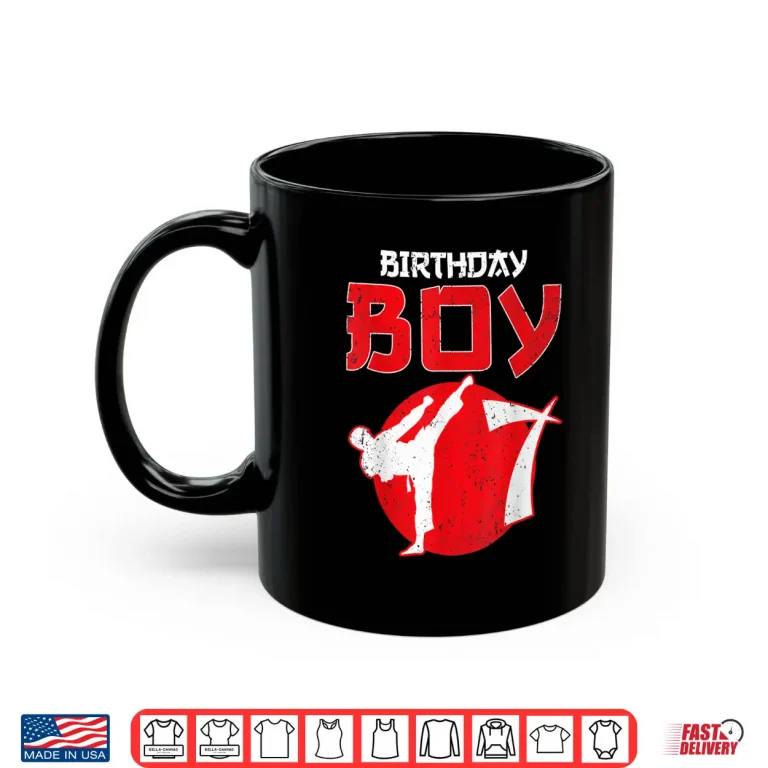 Mug Seventh Birthday Karate Taekwondo Youth Martial Arts Shirt