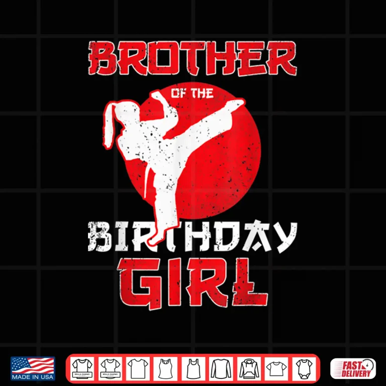 Design Sibling Of The Birthday Karate Taekwondo Youth Martial Arts Shirt