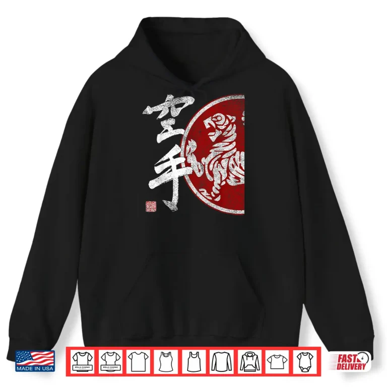 Hoodie Tiger Symbol Dojo Training Budo Bushido Shotokan Karate Shirt