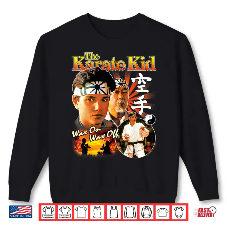 Sweatshirt Wax On Wax Off Karate Kid Professional Movie Graphic Shirt