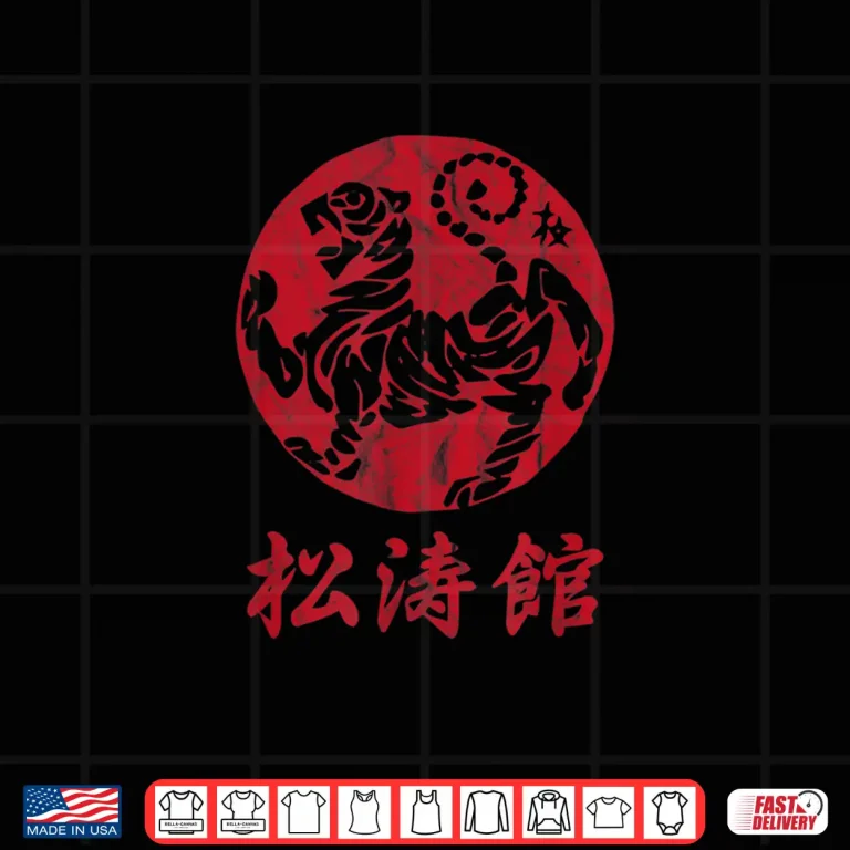 Design Calligraphy Year Tiger Symbol Karate Shotokan Martial Arts Shirt