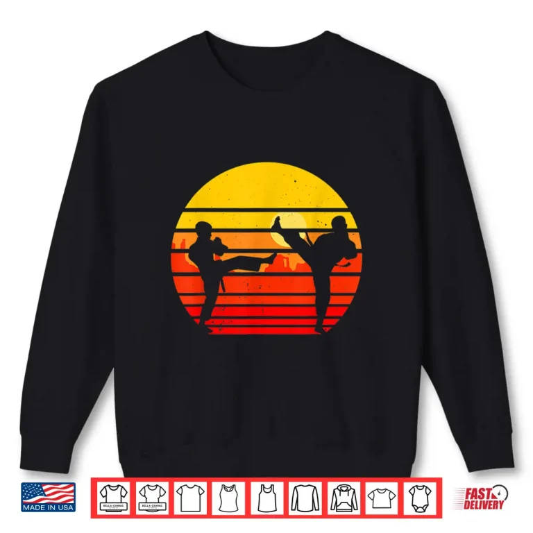 Sweatshirt Fighter Professional Karate Kids Martial Arts Retro Vintage Shirt