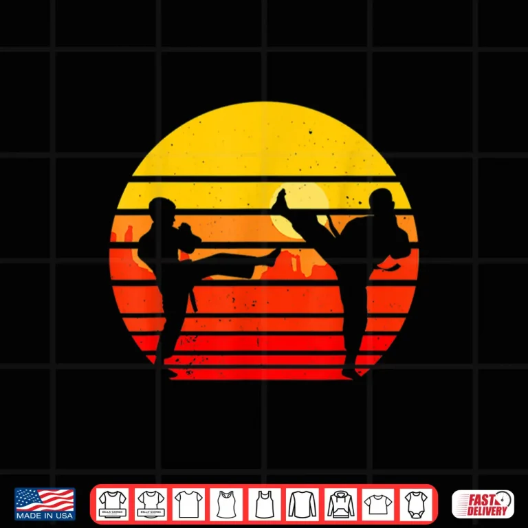 Design Fighter Professional Karate Kids Martial Arts Retro Vintage Shirt