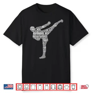 Kickboxer Professional Kickboxing Karate Modern Graphic Apparel Shirt