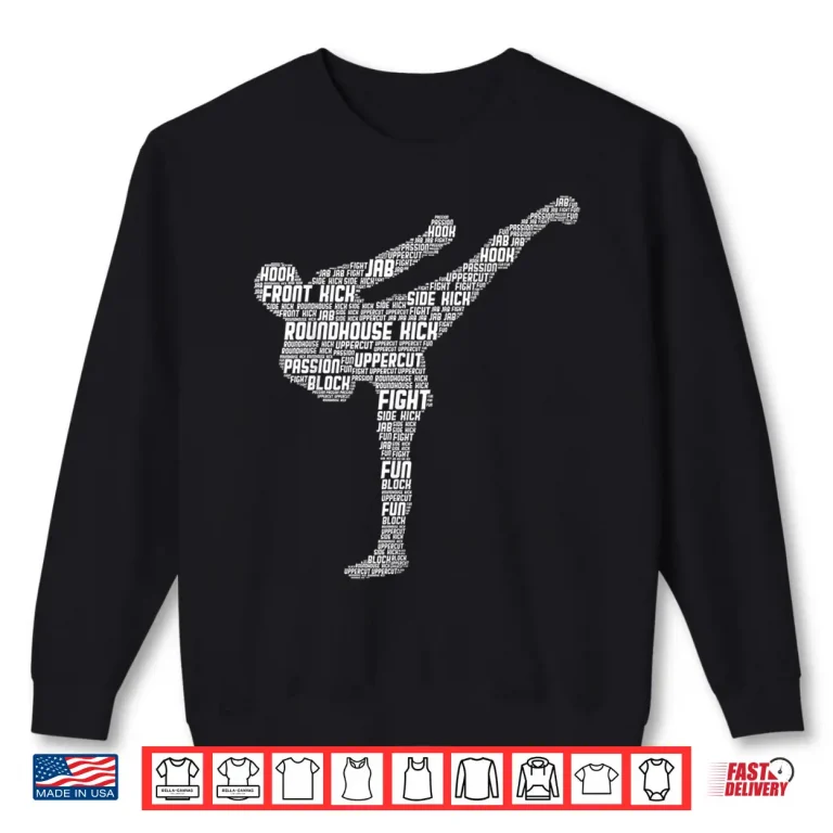 Sweatshirt Kickboxer Professional Kickboxing Karate Modern Graphic Apparel Shirt