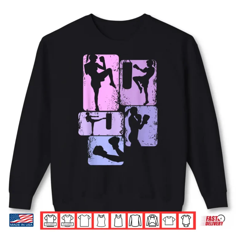 Sweatshirt Kickboxer Professional Kickboxing Taekwondo Karate Modern Graphic Shirt