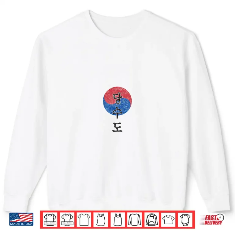 Sweatshirt Korean Style Training Symbol Tang Soo Do Karate Graphic Shirt