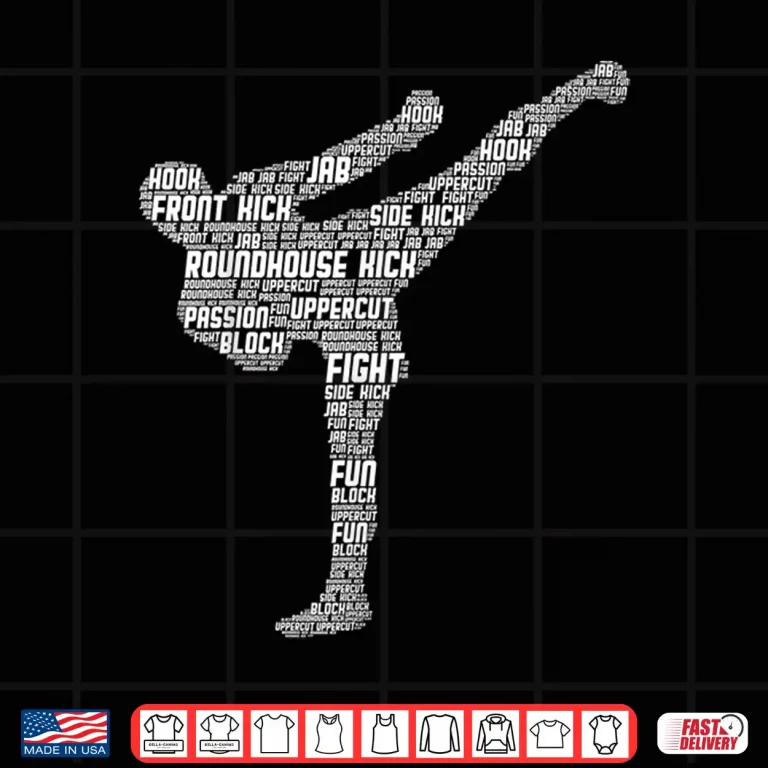 Design Kickboxer Professional Kickboxing Karate Modern Graphic Apparel Shirt