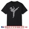 Martial Arts Typography Karate Taekwondo Modern Graphic Shirt