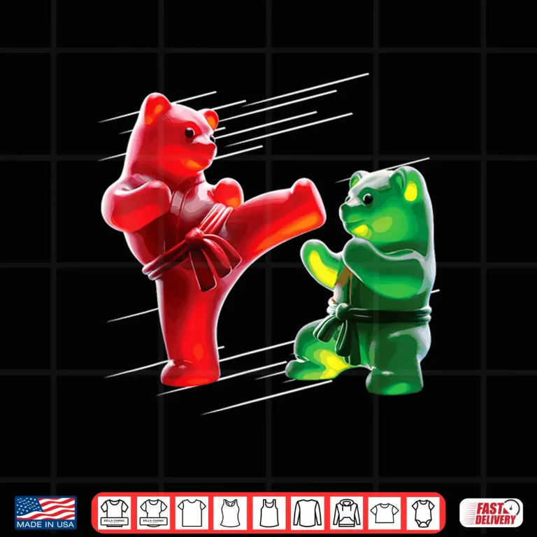 Design Ninja Design Gummy Bear Karate Professional Humor Graphic Shirt