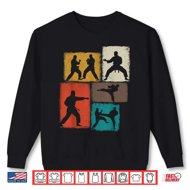 Sweatshirt Practitioner Collage Professional Karate Sensei Youth Modern Shirt