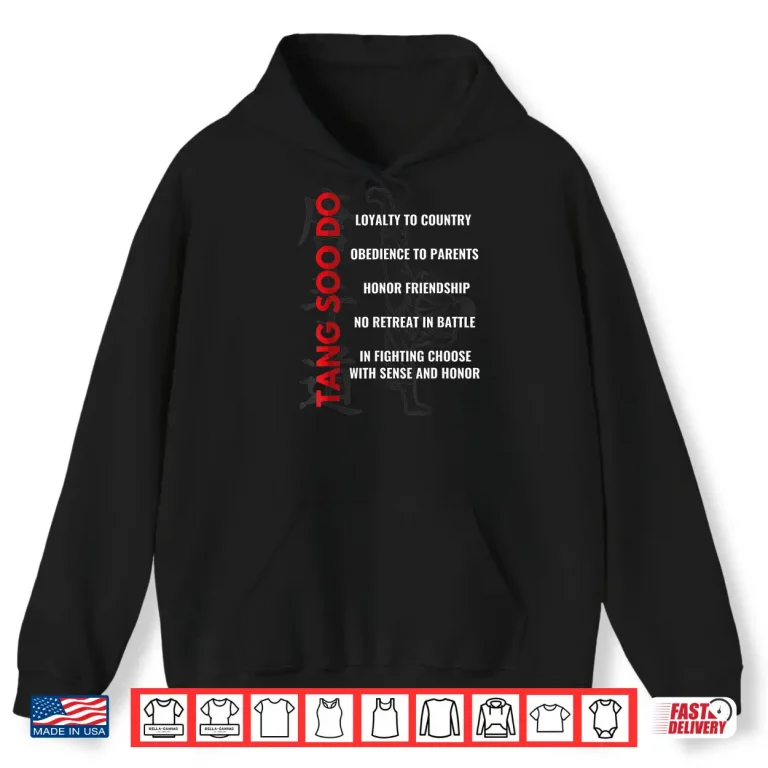 Hoodie Professional Training Tang Soo Do Martial Arts Karate Gift Shirt