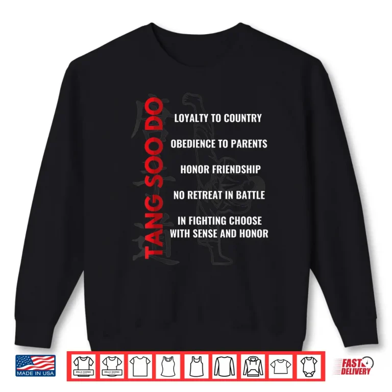 Sweatshirt Professional Training Tang Soo Do Martial Arts Karate Gift Shirt