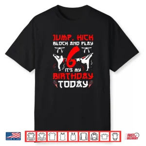 Sixth Birthday Party Karate Youth Professional Graphic Shirt