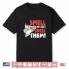 Smell My Feet Funny Martial Arts Cat Karate Humor Shirt