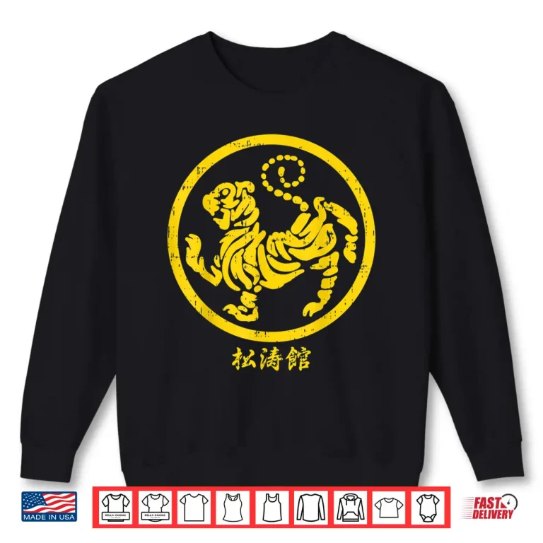 Sweatshirt Tiger Symbol Gold Shotokan Tiger Karate Martial Art Gift Shirt
