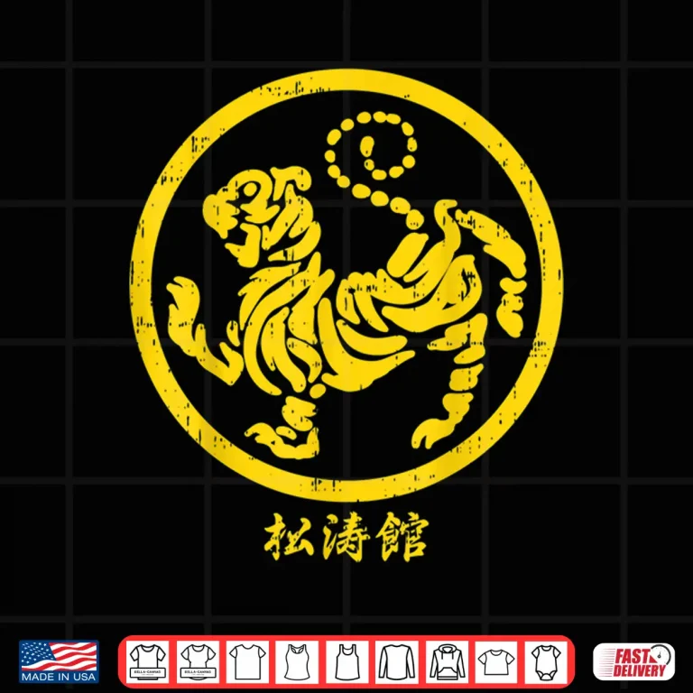 Design Tiger Symbol Gold Shotokan Tiger Karate Martial Art Gift Shirt