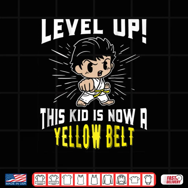 Design Uniform Yellow Belt Award Karate Professional Youth Gift Shirt