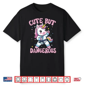 Cute But Dangerous Kawaii Unicorn Karate Professional Humor Shirt