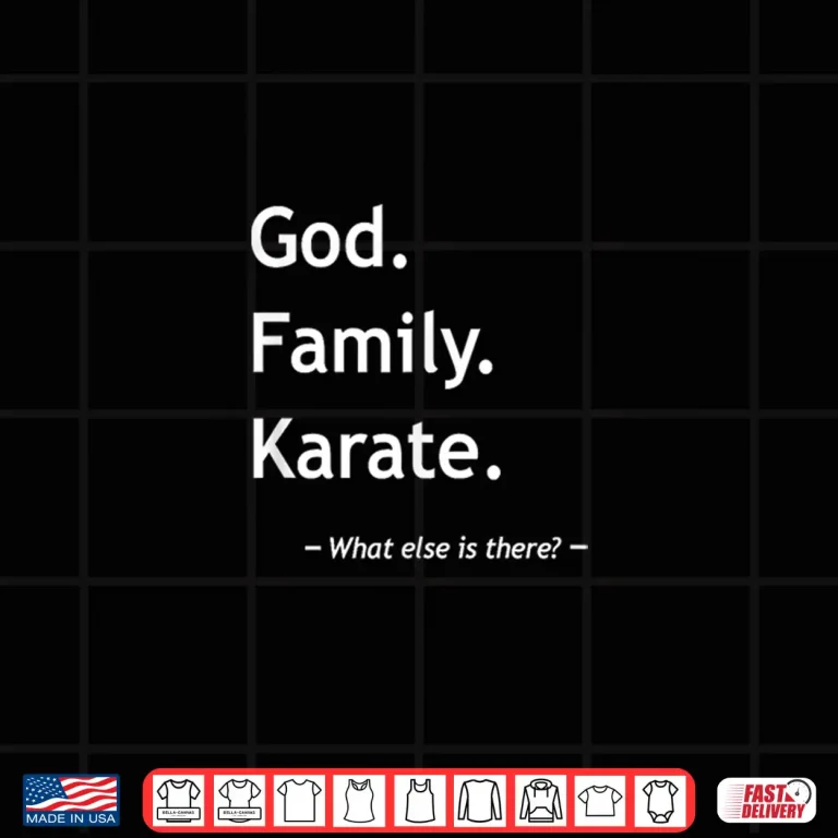 Design Christian Faith Jesus Christianity God Family Karate Graphic Shirt