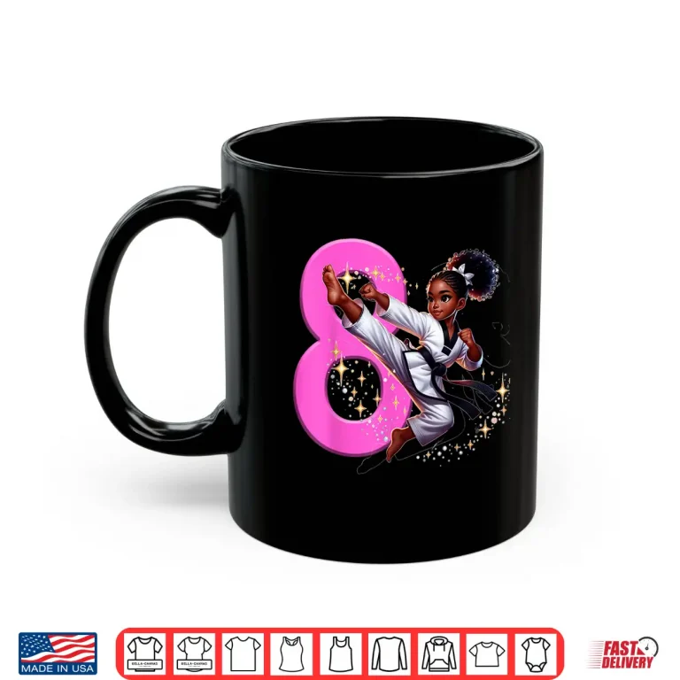 Mug Eighth Birthday Party Martial Arts Taekwondo Karate Professional Graphic Shirt