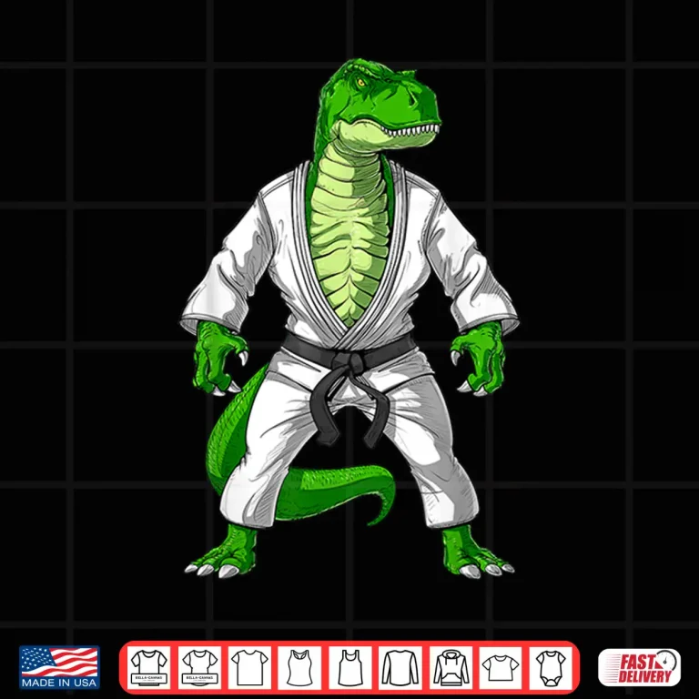Design Dinosaur Design Jiu Jitsu Judo Karate Taekwondo Martial Arts Shirt
