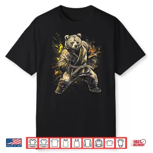 Gi Bear Design Jiu Jitsu Karate Martial Arts Animal Graphic Shirt