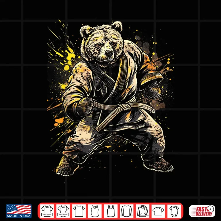 Design Gi Bear Design Jiu Jitsu Karate Martial Arts Animal Graphic Shirt