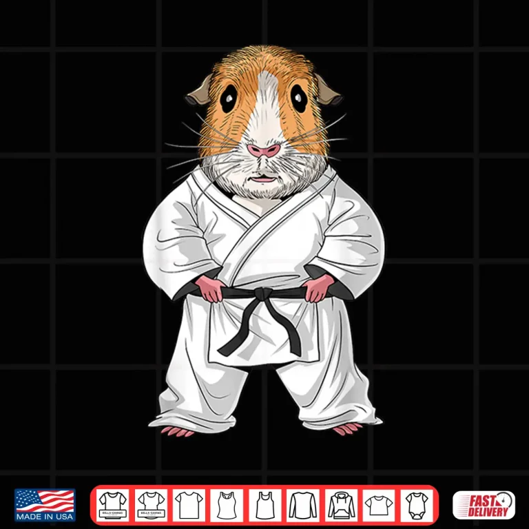 Design Guinea Pig Ninja Jiu Jitsu Taekwondo Martial Arts Graphic Shirt