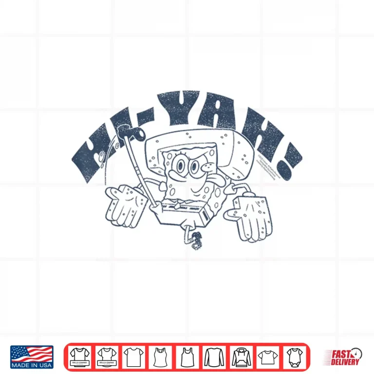 Design Karate Kick Kah Rah TAY SpongeBob SquarePants Character Shirt