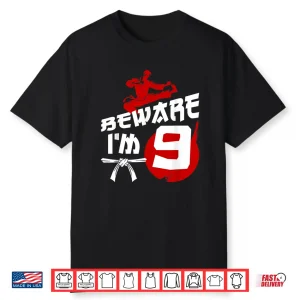Ninth Birthday Karate Ninth Year Old Professional Graphic Shirt