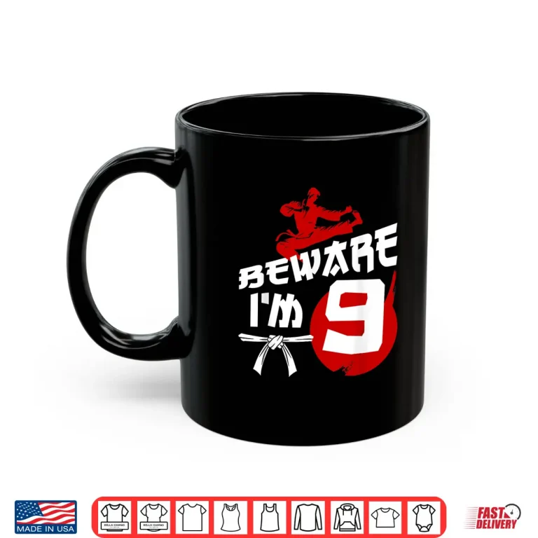 Mug Ninth Birthday Karate Ninth Year Old Professional Graphic Shirt