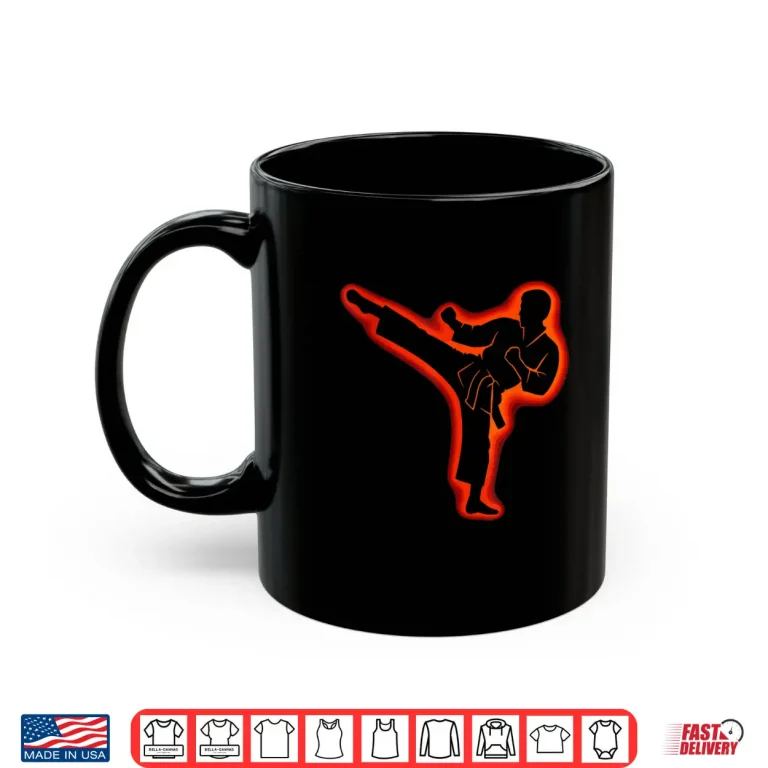 Mug Professional Athletic Taekwondo Karate Martial Arts Youth Kick Shirt