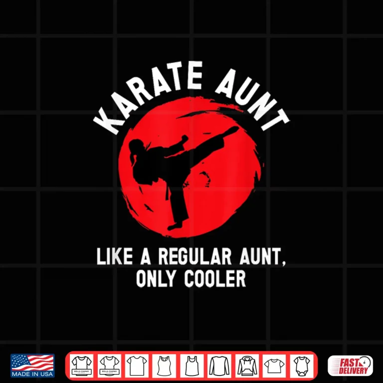 Design Professional Relative Identity Karate Aunt Auntie Graphic Shirt